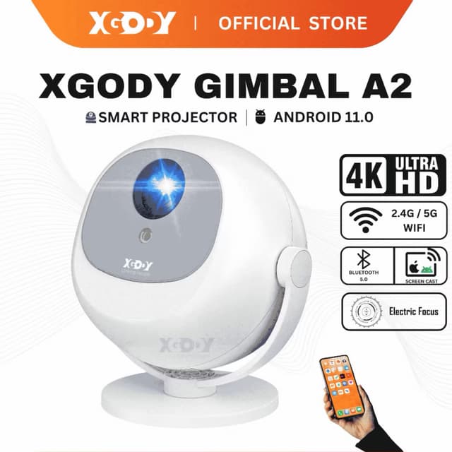 1. Proyektor XGODY Gimbal A2