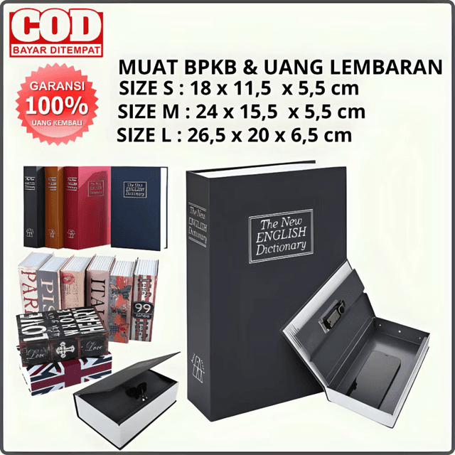 17. Brankas Uang Bentuk Buku