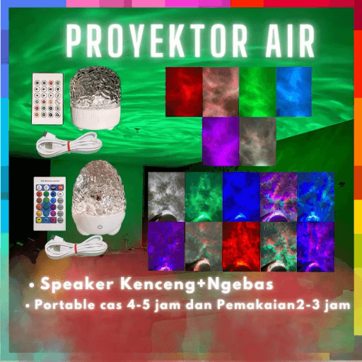 46. Lampu Proyektor Aurora Telur