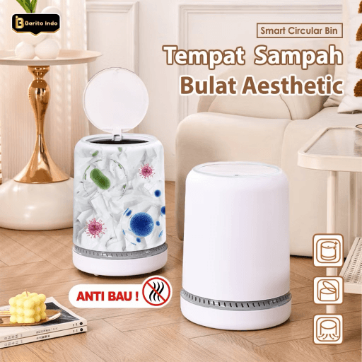 67. Tempat Sampah Bulat Estetik