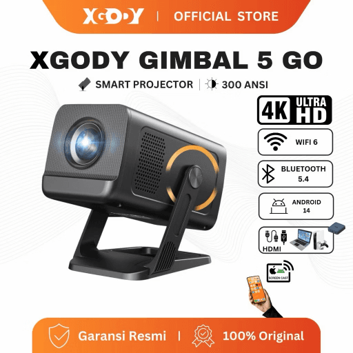 81. Proyektor XGody Gimbal 5 Go