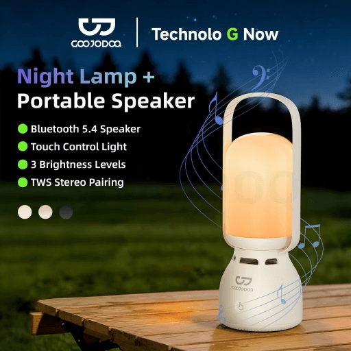 114. Lampu Tidur Speaker Goojodoq