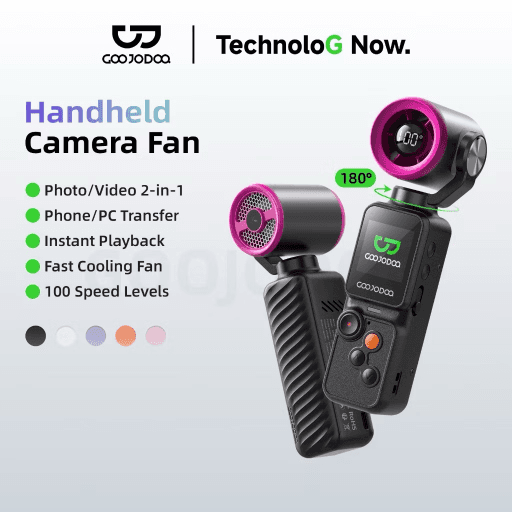 121. Goojodoq Handheld Camera Fan
