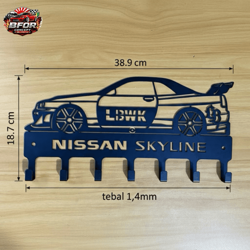 154. Gantungan Baju Siluet Sport Car