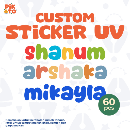 162. Stiker Custom Nama Waterproof