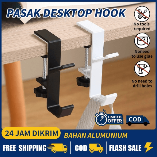174. Hook Gantungan Meja Serbaguna